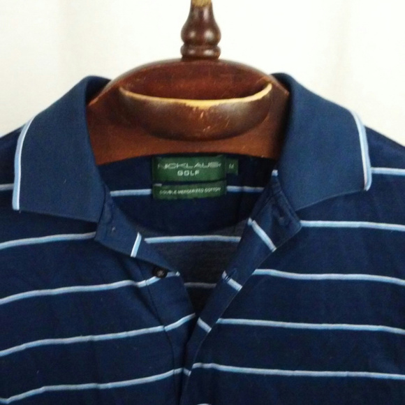 *HP* Nicklaus mens golf polo shirt Sz M Blue-green - Picture 4 of 8